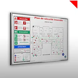 plans-signaletique Le plan d'évacuation ou d'intervention facilite l'intervention des pompiers et l'évacuation des personnes sur place. Ils sont obligatoires sous certaines conditions.